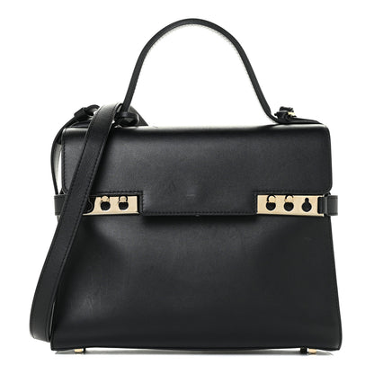 Delvaux Calfskin MM Tempete Satchel Black 3 of 22