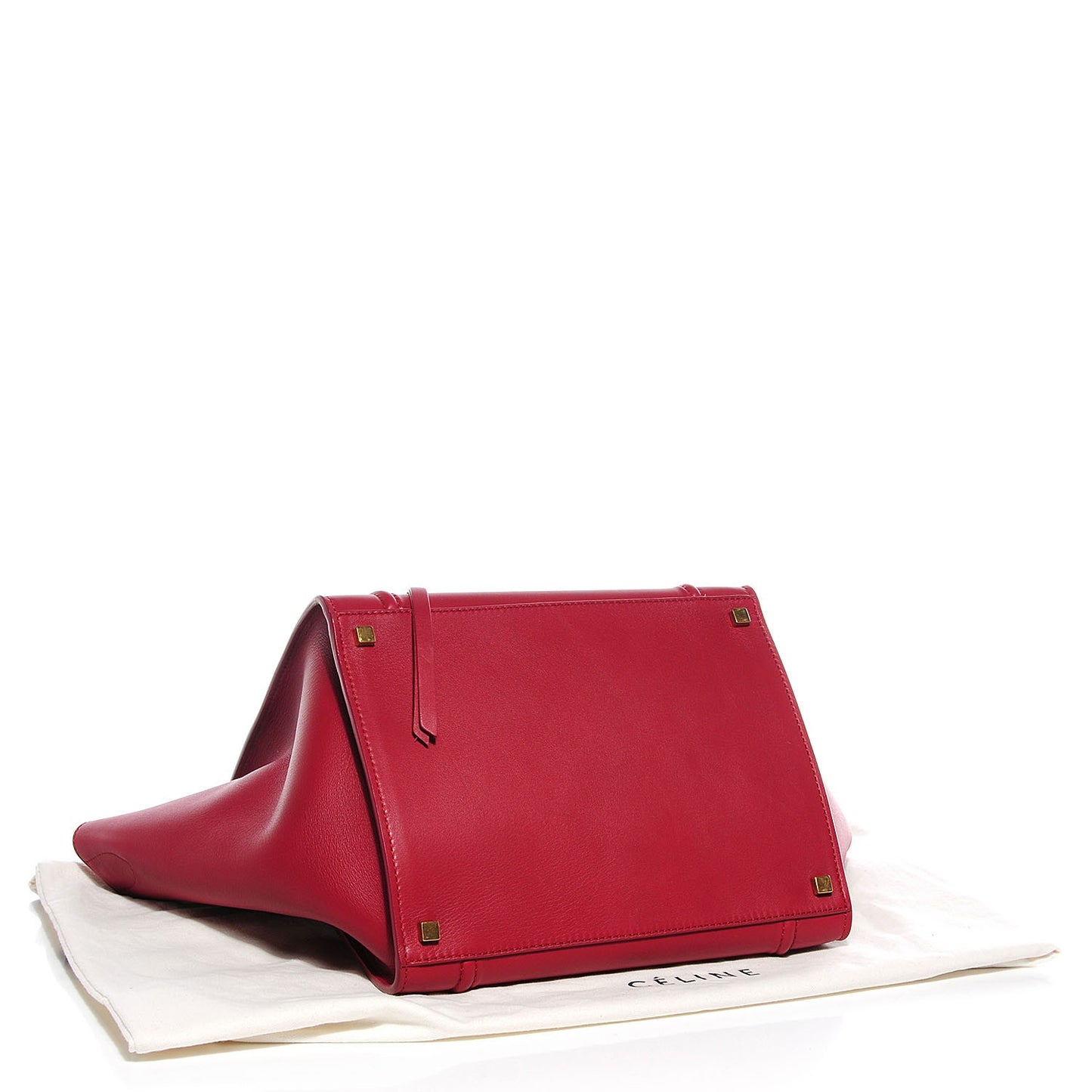 Supple Calfskin Medium Phantom Luggage Red