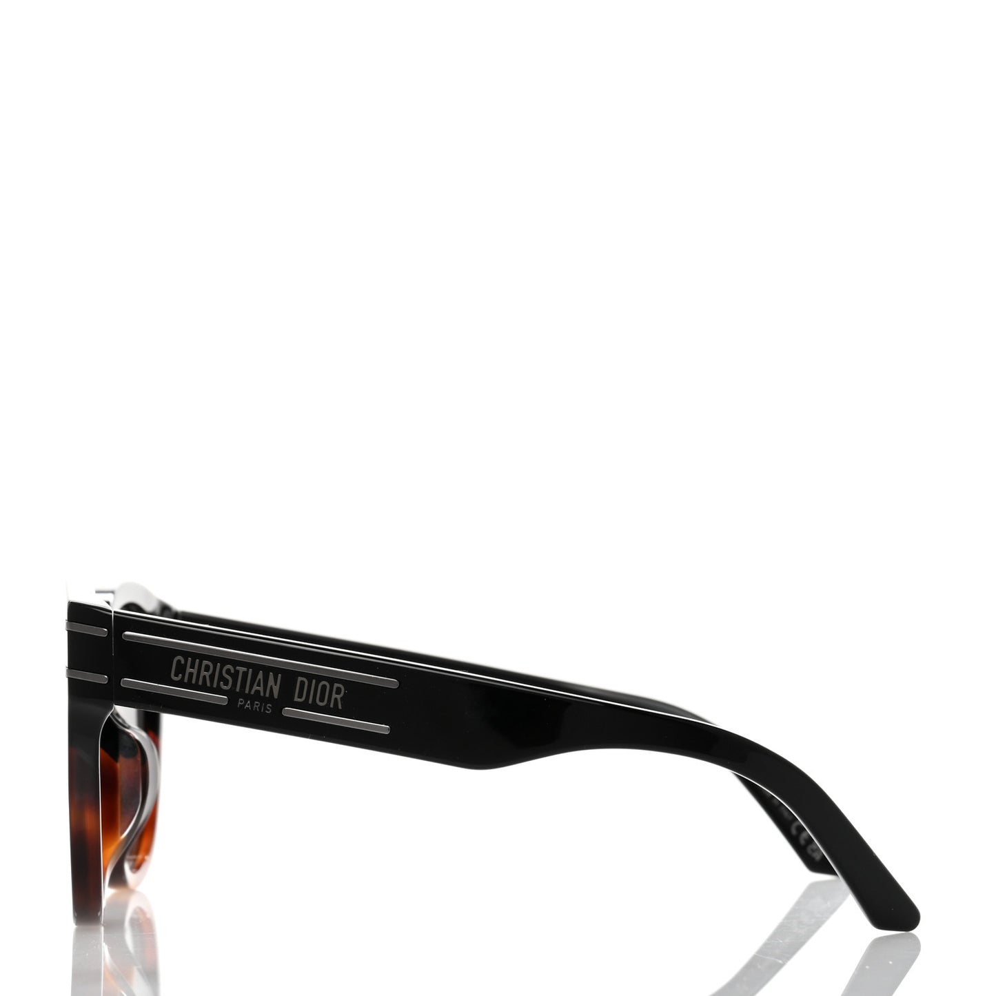 Diorsignature B6F Square Sunglasses Black Tortoiseshell