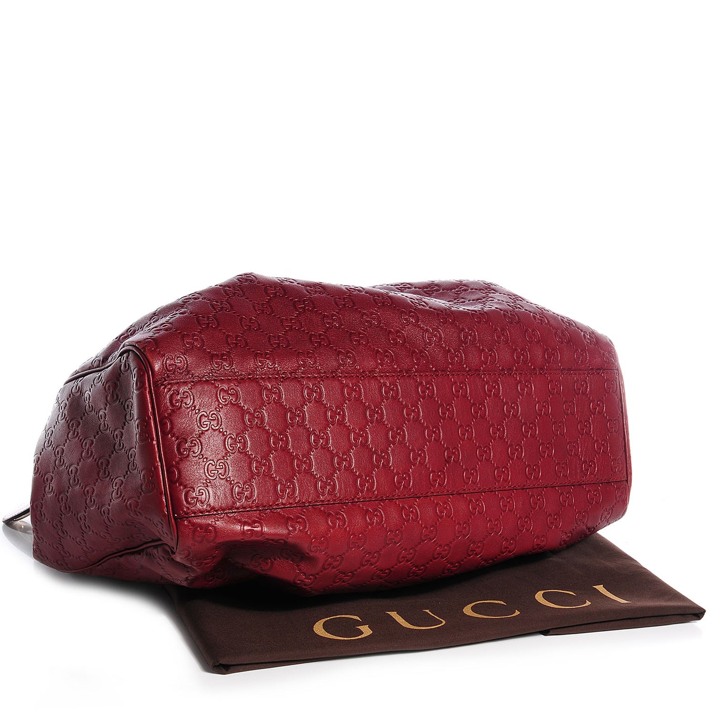 Guccissima Large Sukey Tote Red