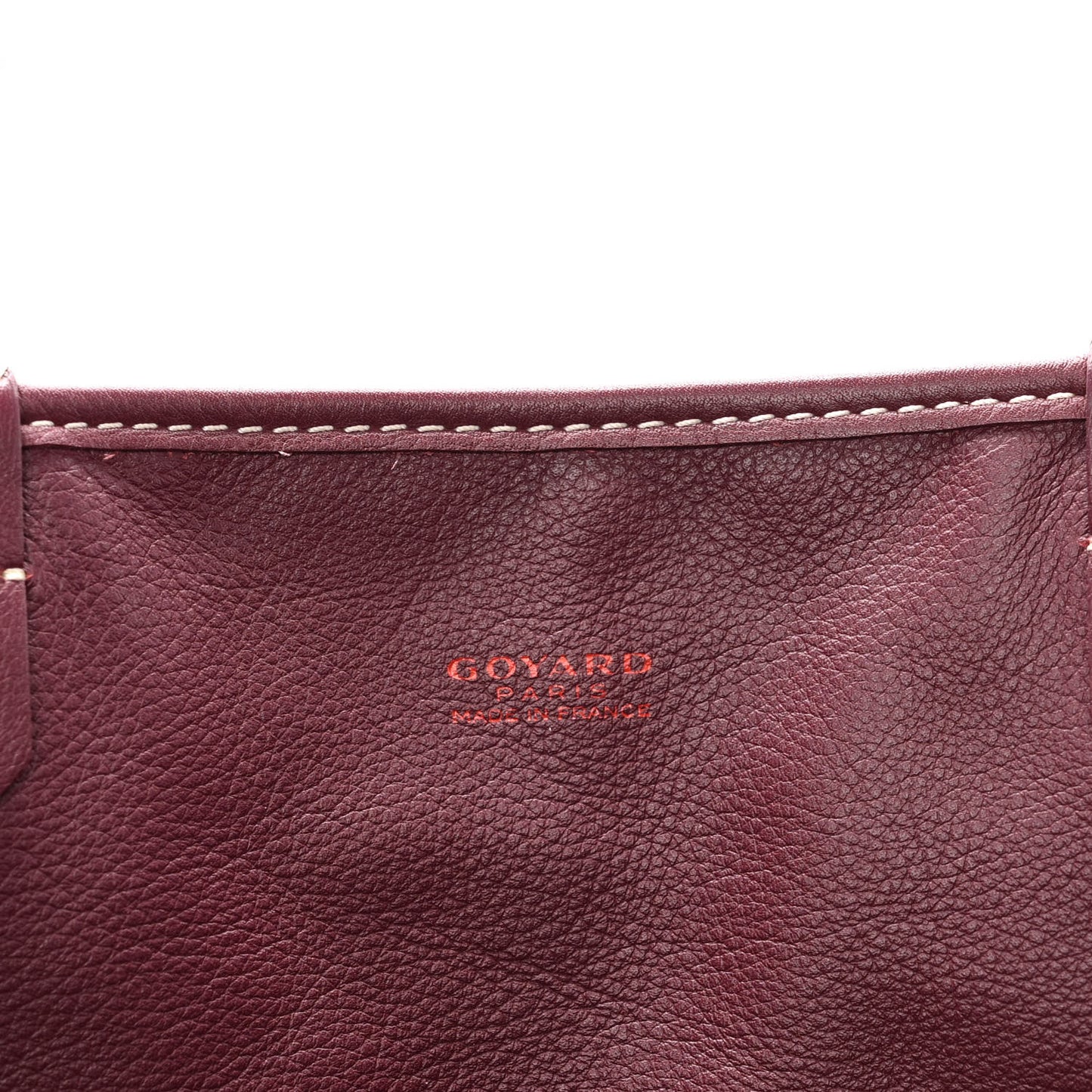 Goyardine Reversible Anjou PM Burgundy