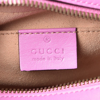 Gucci Calfskin Matelasse Small GG Marmont Chain Shoulder Bag Candy Mousse 6 of 8