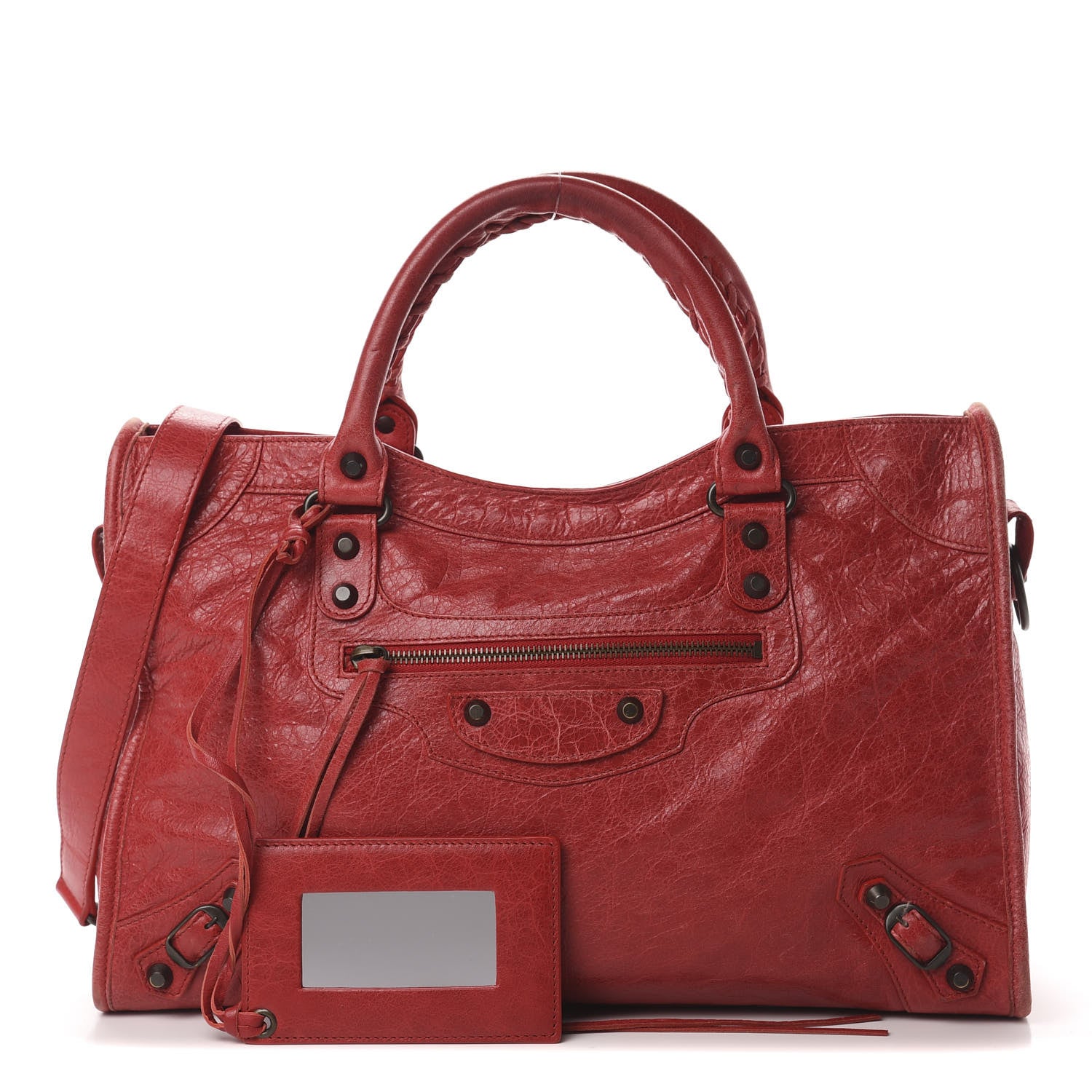 Balenciaga Agneau Classic Hardware City Rouge Cardinal 1 of 16