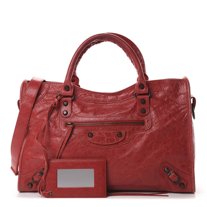 Balenciaga Agneau Classic Hardware City Rouge Cardinal 1 of 16