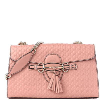 Gucci Microguccissima Medium Emily Chain Shoulder Bag Soft Pink 1 of 8