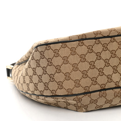 Gucci Monogram Large New Ladies Web Hobo Dark Brown 9 of 12