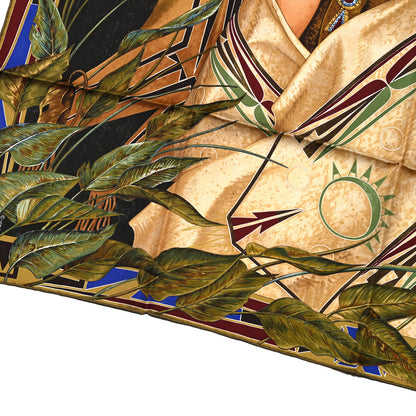 Hermes Silk Wako Ni Scarf 90 Multicolor 4 of 5