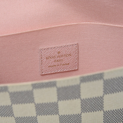 Louis Vuitton Damier Azur Pochette Felicie Chain Wallet Rose Ballerine 7 of 10