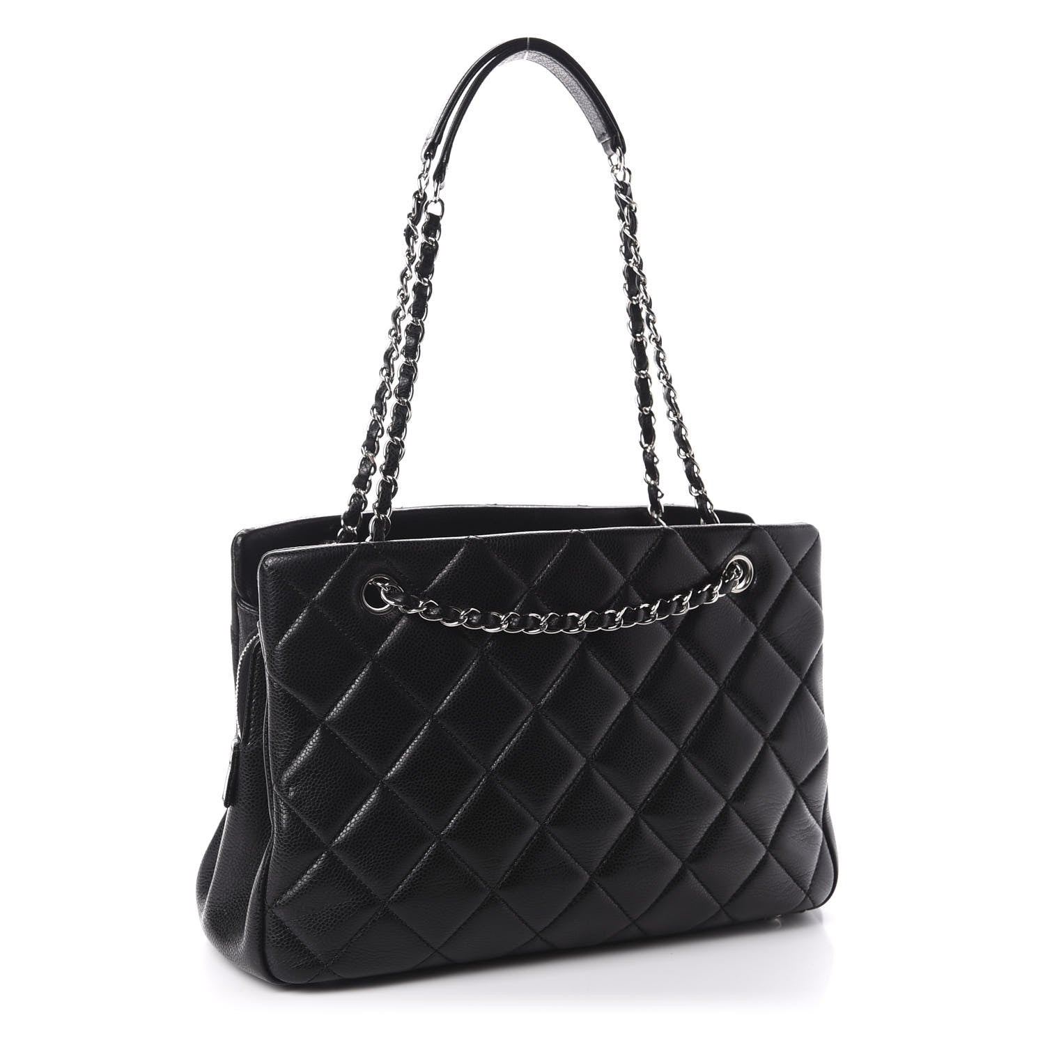 Chanel Caviar Quilted Timeless CC Soft Tote Black 3 of 14