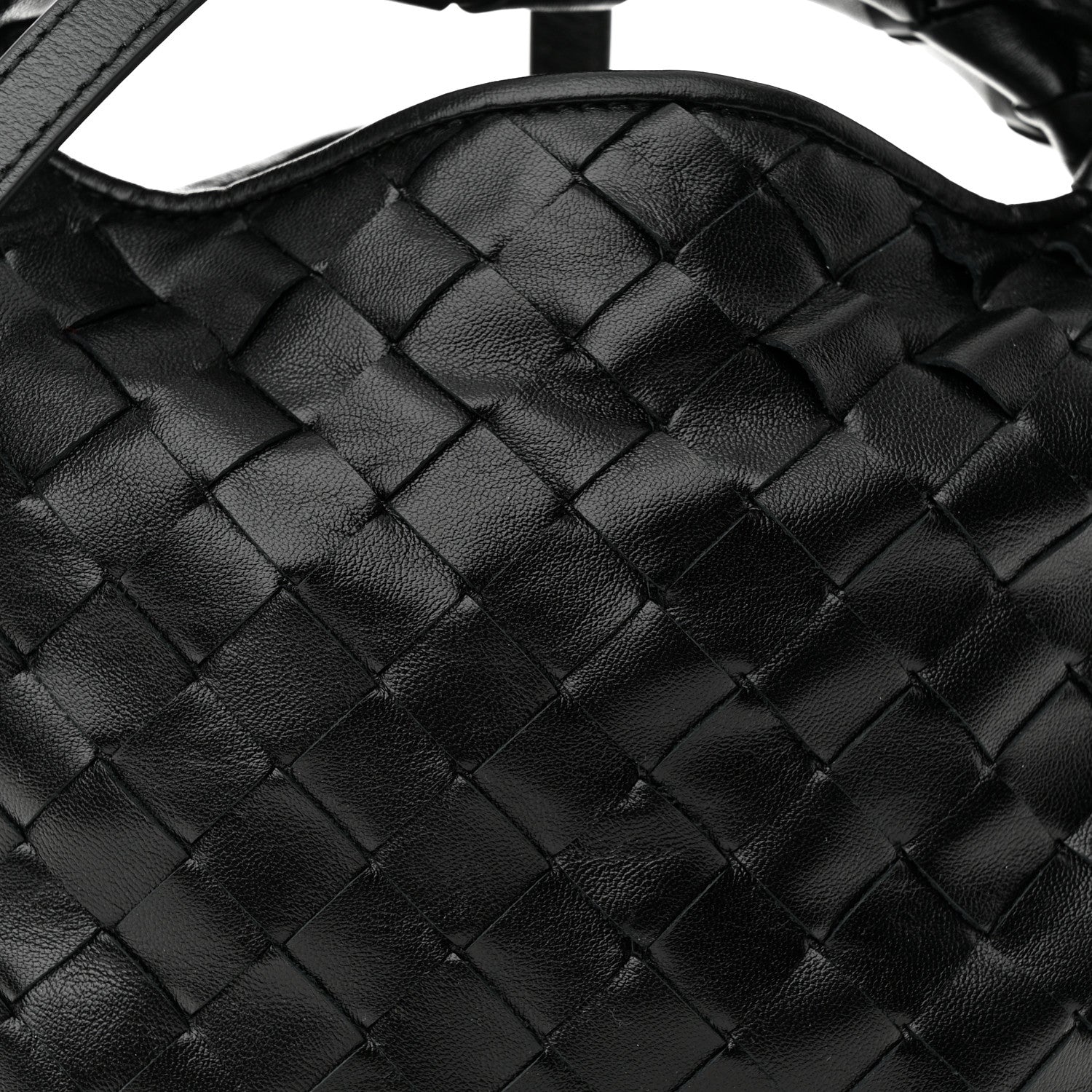 Bottega Veneta Calfskin Intrecciato Mini Hop Black 7 of 9