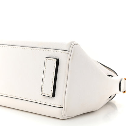 Versace Calfskin Small La Medusa Top Handle Handbag Optical White 9 of 12