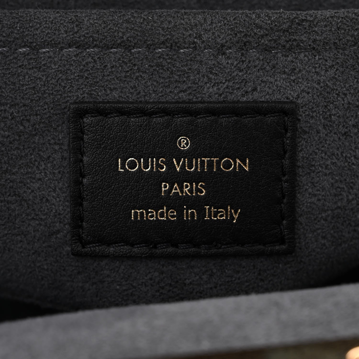 Louis Vuitton Calfskin Nanogram Embossed Clutch Black 6 of 9