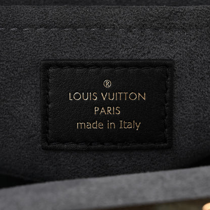 Louis Vuitton Calfskin Nanogram Embossed Clutch Black 6 of 9