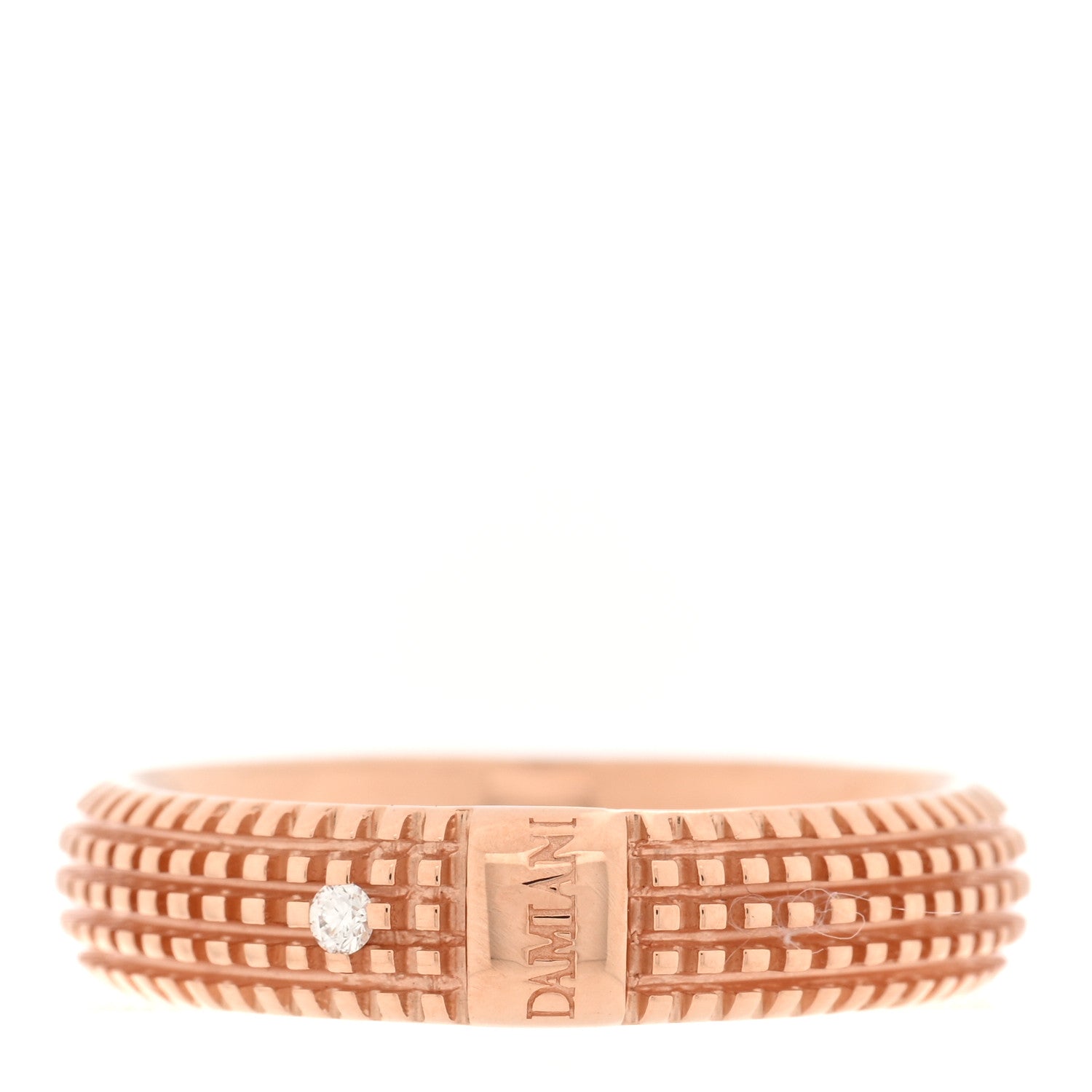 Damiani 18K Rose Gold Diamond Metropolitan Dream Ring 54 6.75 1 of 4