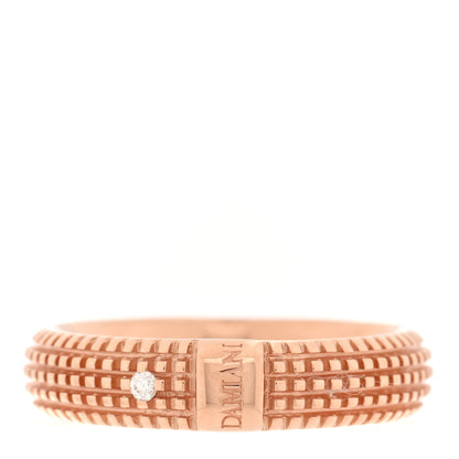 Damiani 18K Rose Gold Diamond Metropolitan Dream Ring 54 6.75 1 of 4