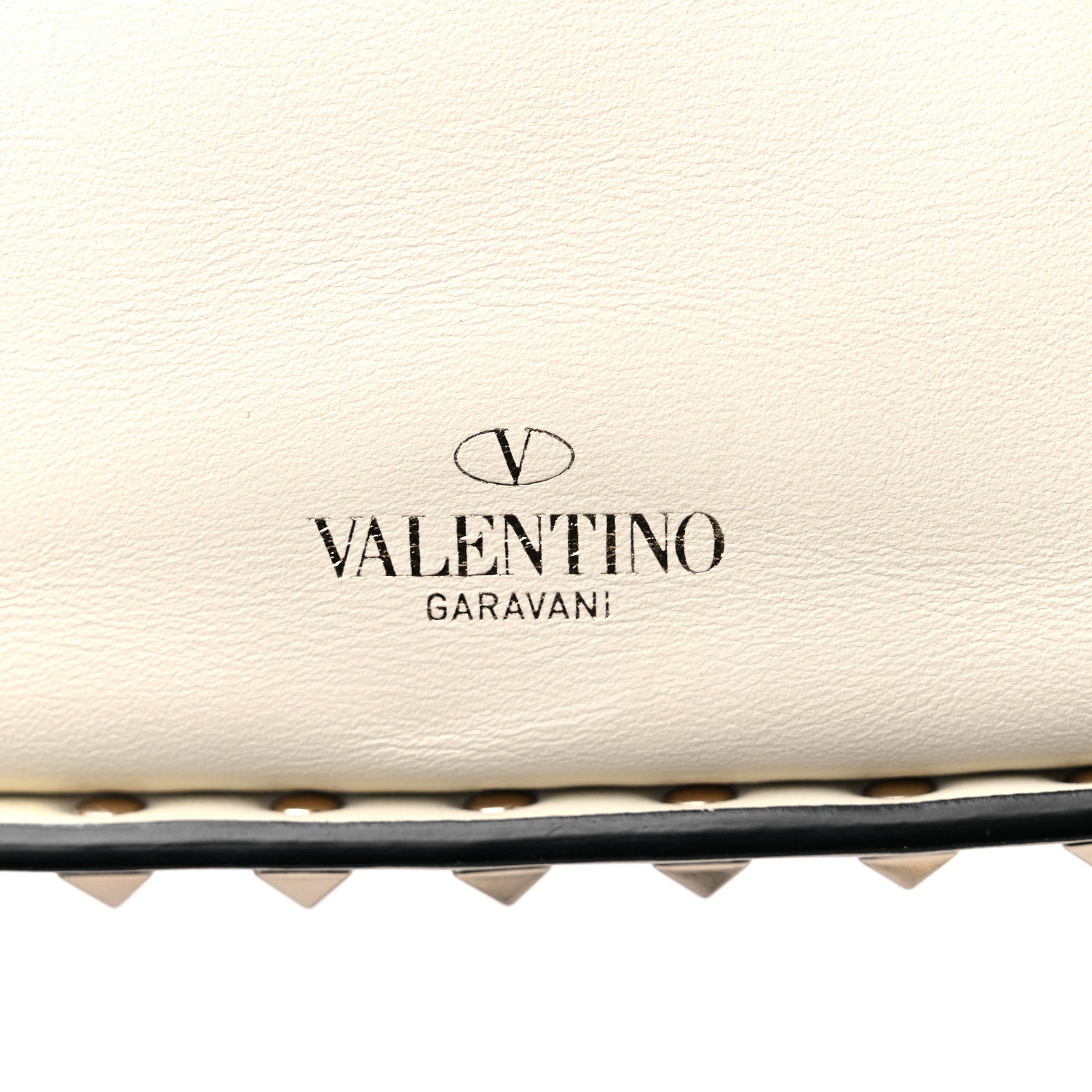 Valentino Garavani Calfskin Rockstud Bucket Bag Ivory 9 of 9
