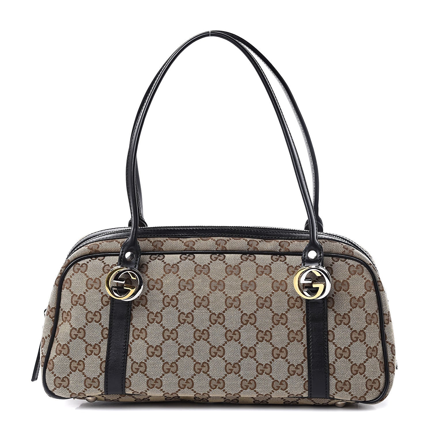 Gucci Monogram GG Twins Boston Black 1 of 9