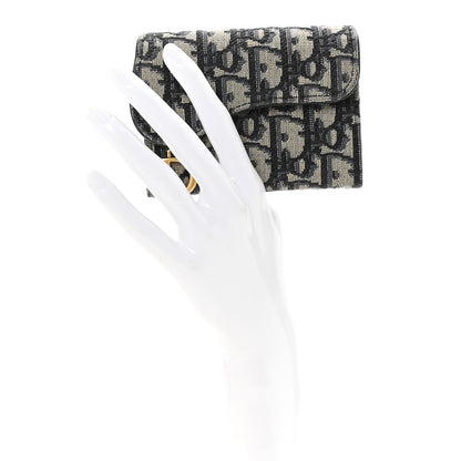 Christian Dior Oblique Saddle 5-Gusset Card Holder Blue 3 of 14