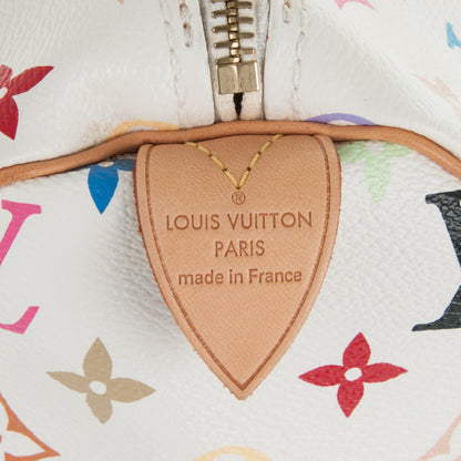 Louis Vuitton Monogram Multicolor Speedy 30 White 6 of 8