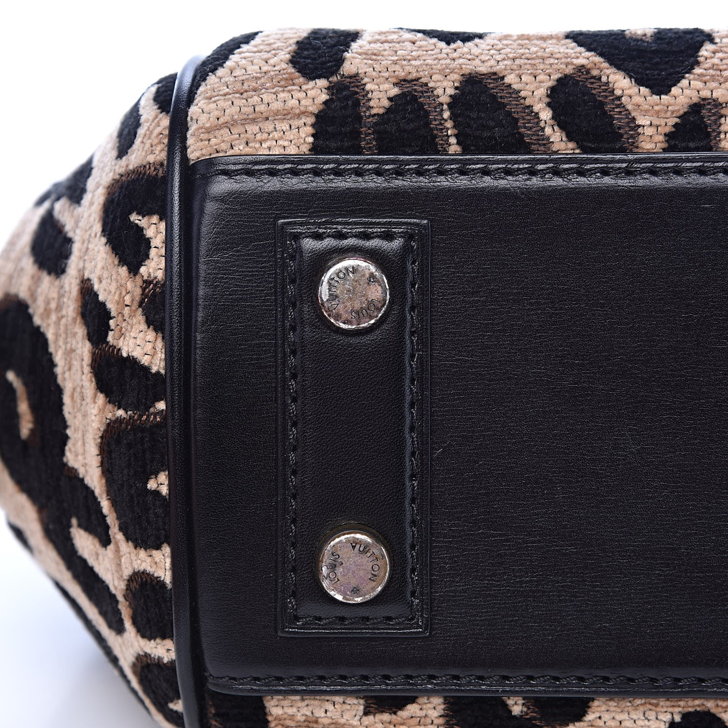 Louis Vuitton Jacquard Velvet Leopard Print Stephen Sprouse Baby Bag 10 of 12