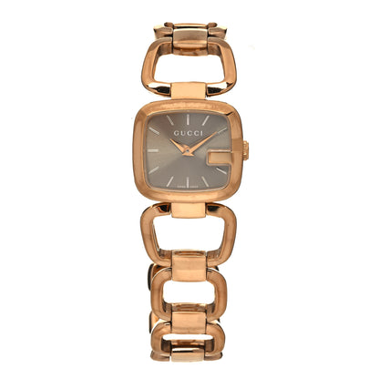 Gucci Stainless Steel 24mm G-Gucci Square Quartz Watch Brown 1 of 5