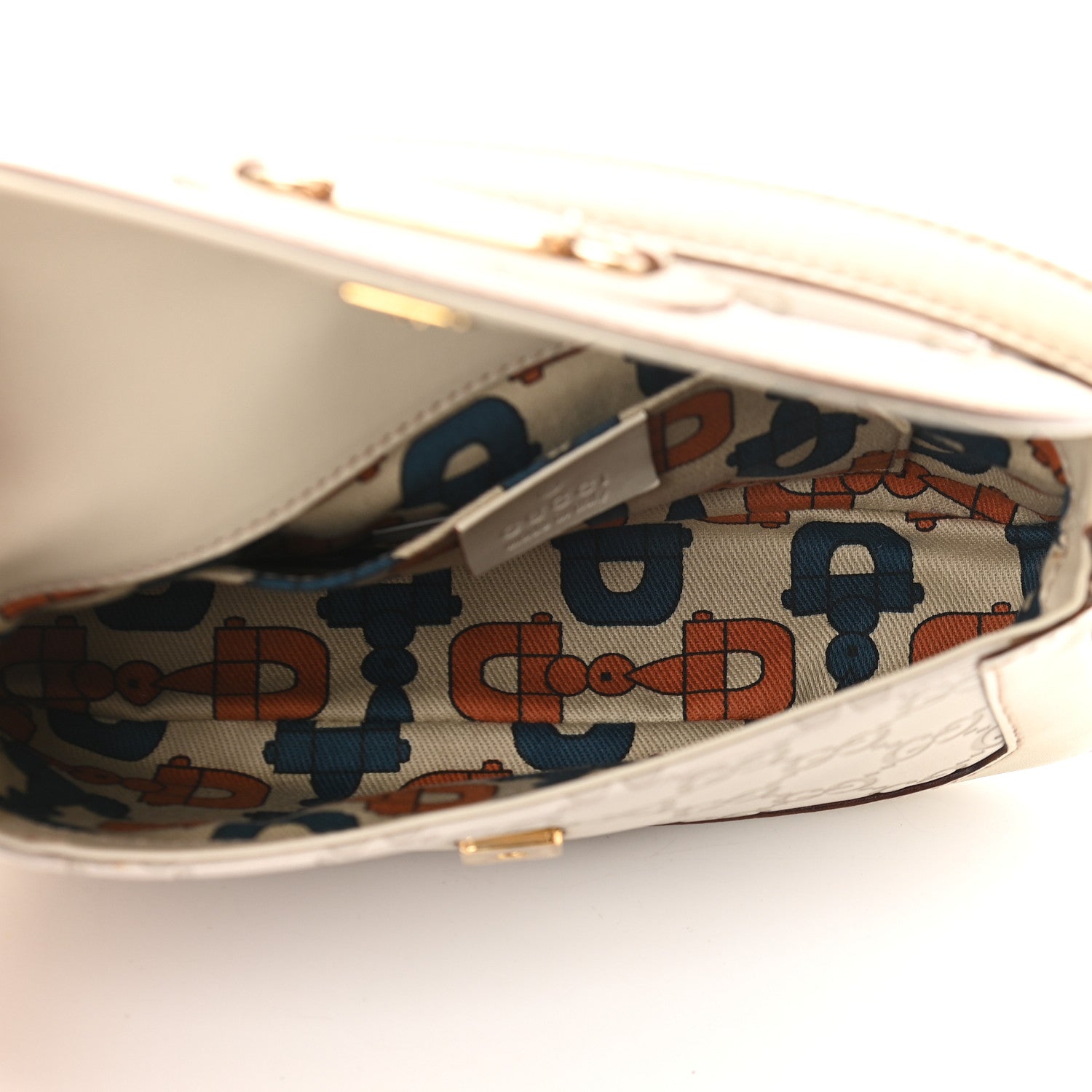 Gucci Guccissima Small Shoulder Bag Off White 5 of 9