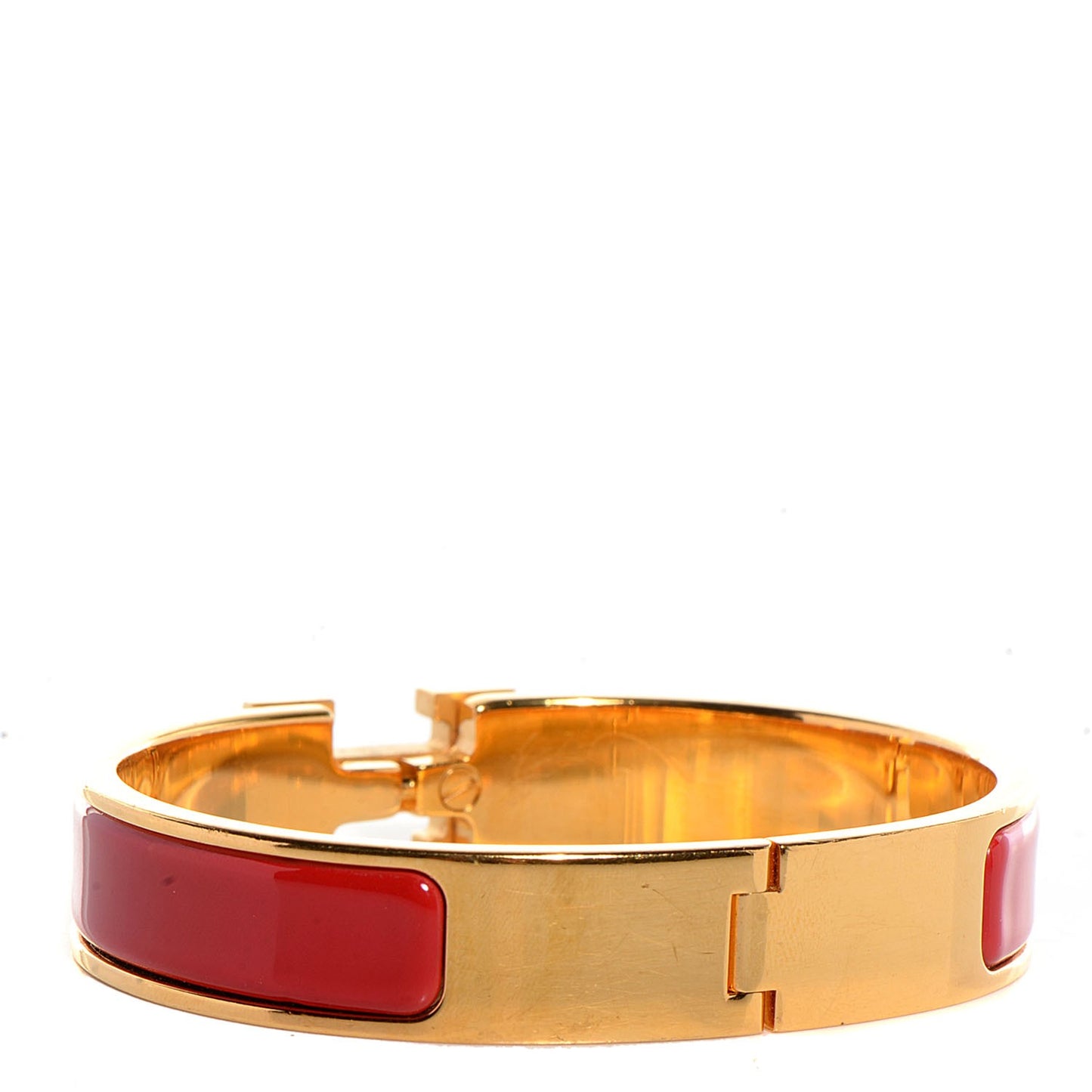 Narrow Enamel Clic Clac H Bracelet PM Capucine