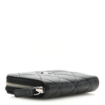 Chanel Caviar Quilted Zip Coin Purse Black 4 of 7