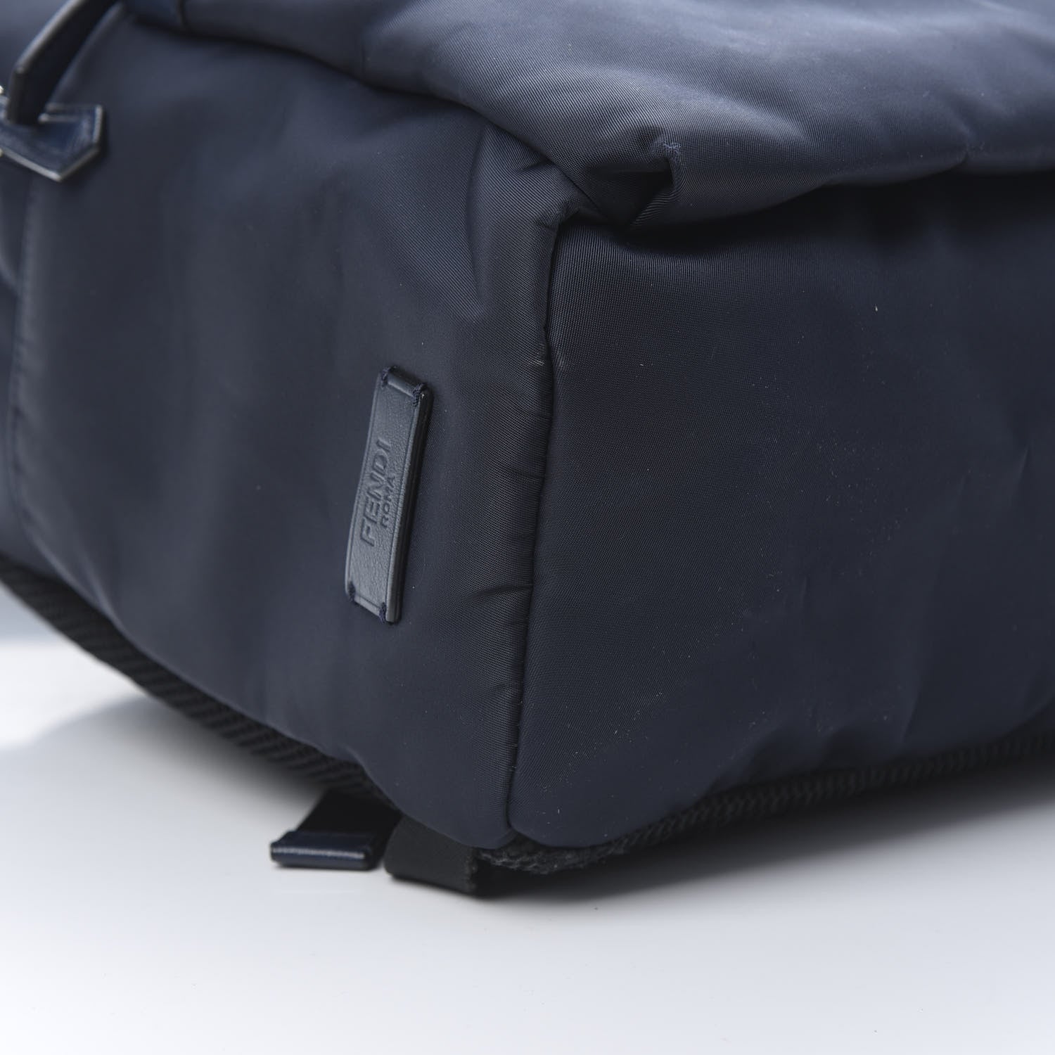Fendi Nylon Vitello Elite Monster Eyes Rounded Backpack Blue Scuro White Multicolor 8 of 13