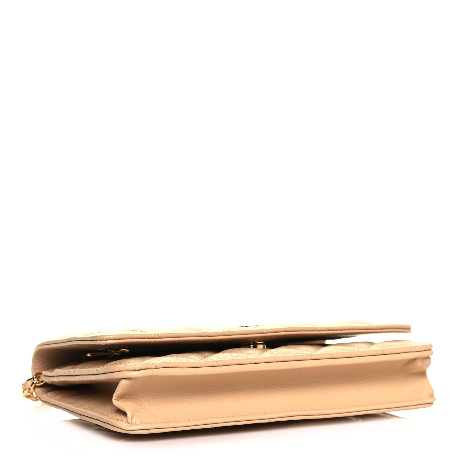 Chanel Caviar Quilted Wallet On Chain WOC Beige 4 of 16