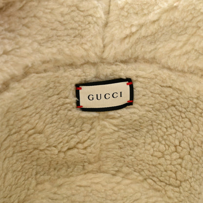 Gucci Covered Wool GG Monogram Bucket Hat M Roseate White 8 of 10
