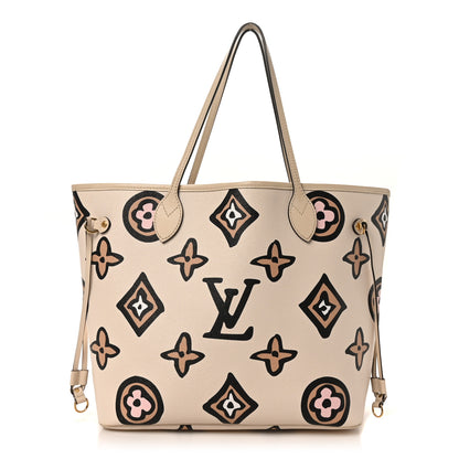 Louis Vuitton Monogram Giant Wild at Heart Neverfull MM Creme 1 of 9