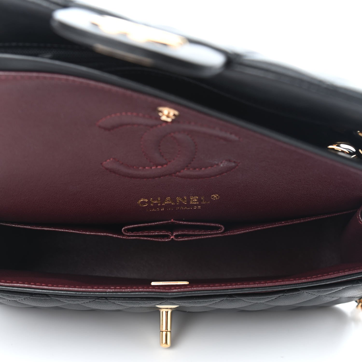 Chanel Lambskin Quilted Small Double Flap Black 4 of 8