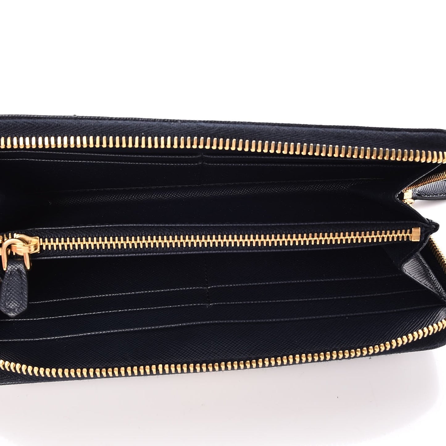 Saffiano Metal Zip Around Wallet Baltico