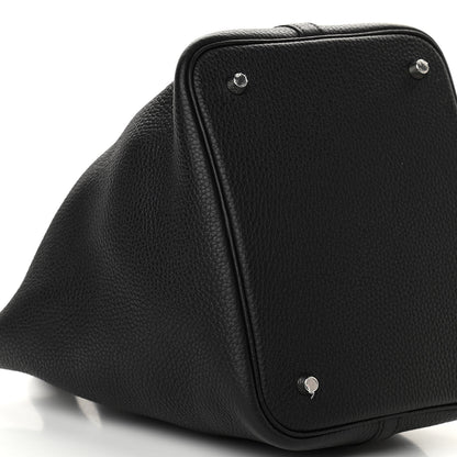 Hermes Taurillon Clemence Picotin Lock 22 MM Black 9 of 10