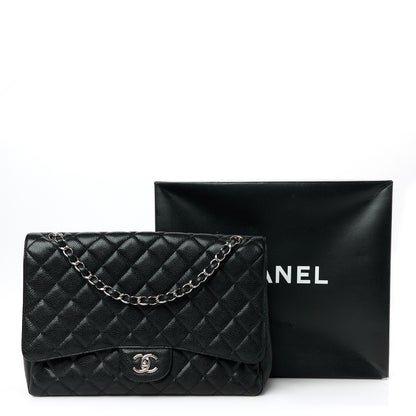 Chanel Caviar Quilted Maxi Single Flap Black 12 of 12