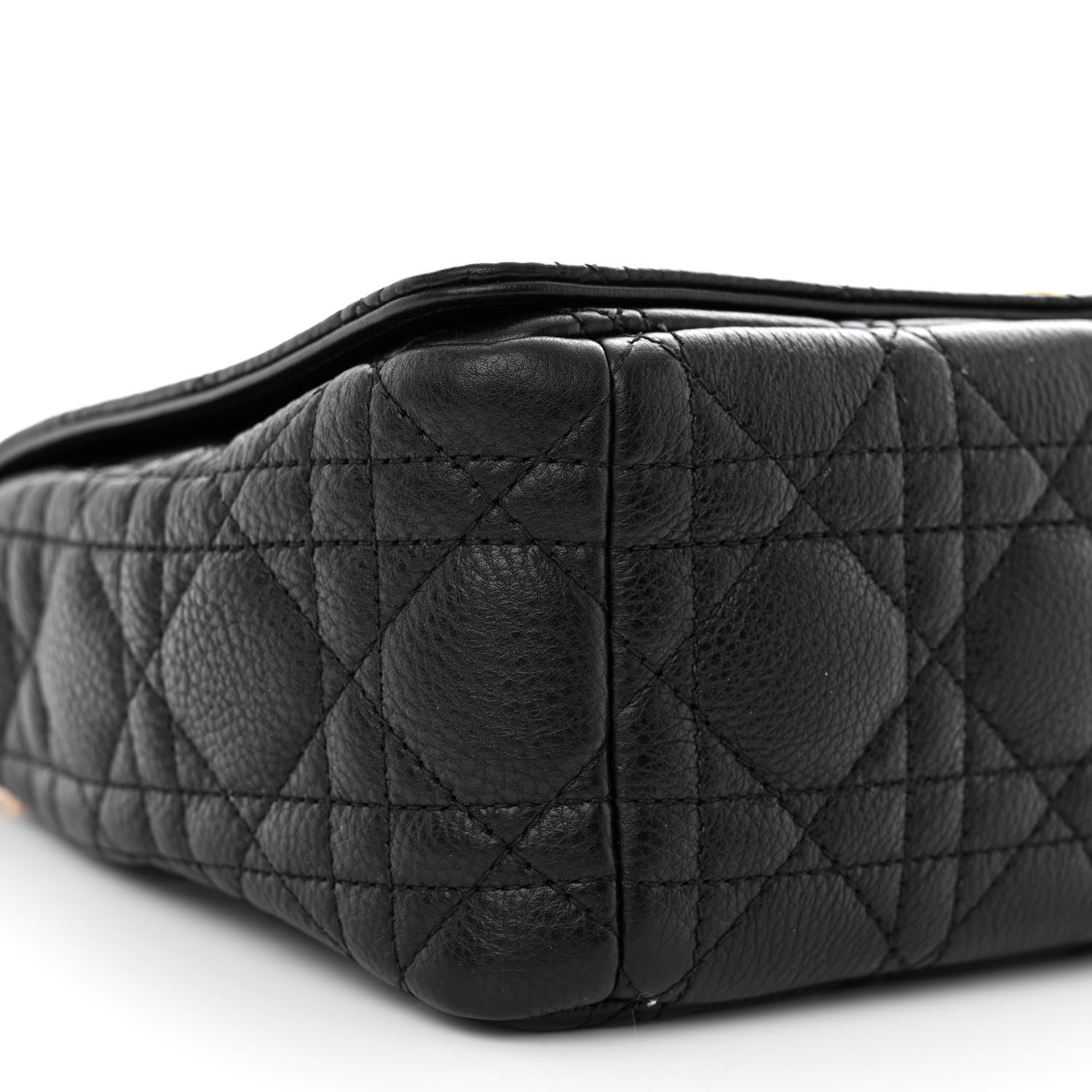 Christian Dior Calfskin Cannage Medium Caro Bag Black 9 of 11