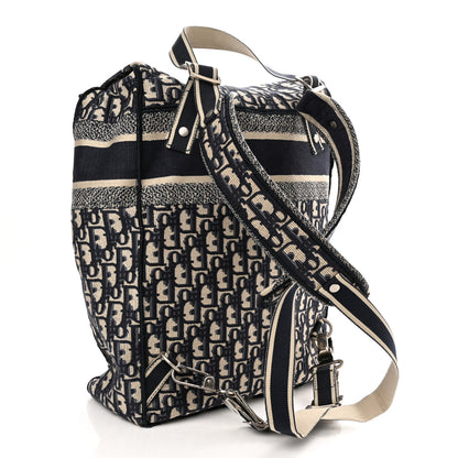 Christian Dior Oblique Backpack Blue White 3 of 11