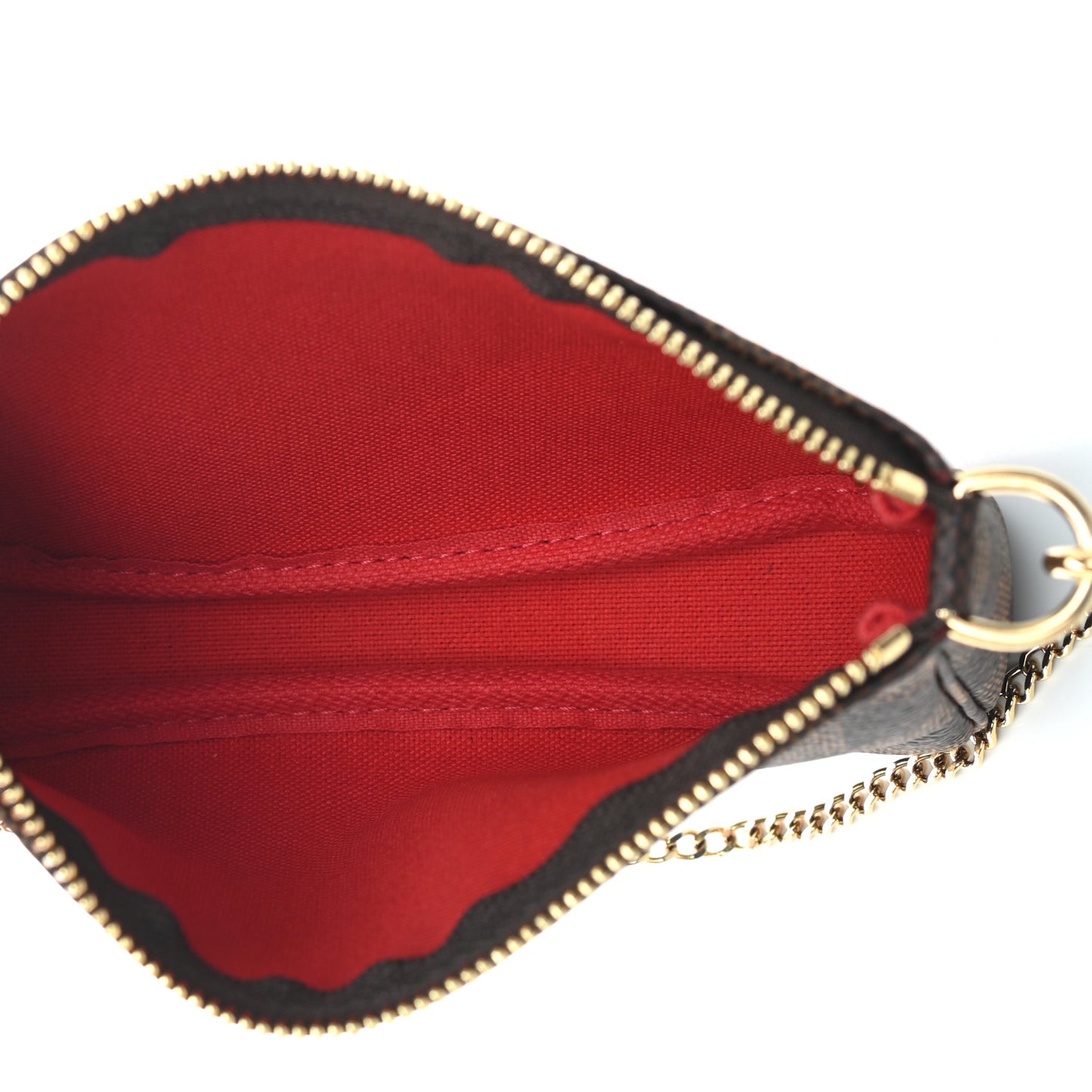 Damier Ebene 2019 Christmas Animation Mini Pochette Accessories Red