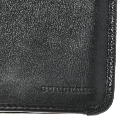 Burberry London Grainy Check Embossed Long Wallet Black 6 of 7