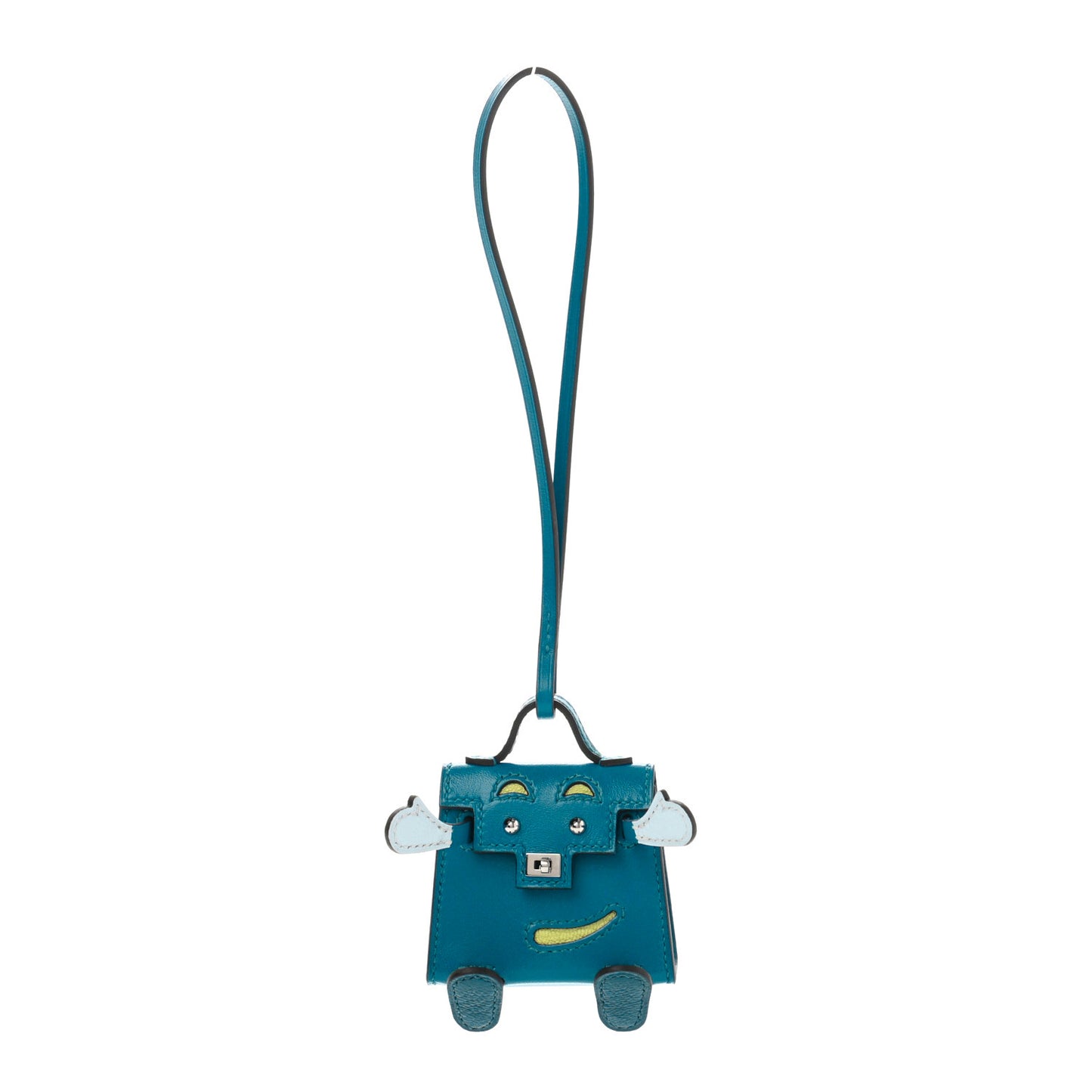 Tadelakt Chevre Mysore Kelly Quelle Idole Bag Charm Bleu Izmir Jaune Bourgeon Bleu Brume Vert Bosphore
