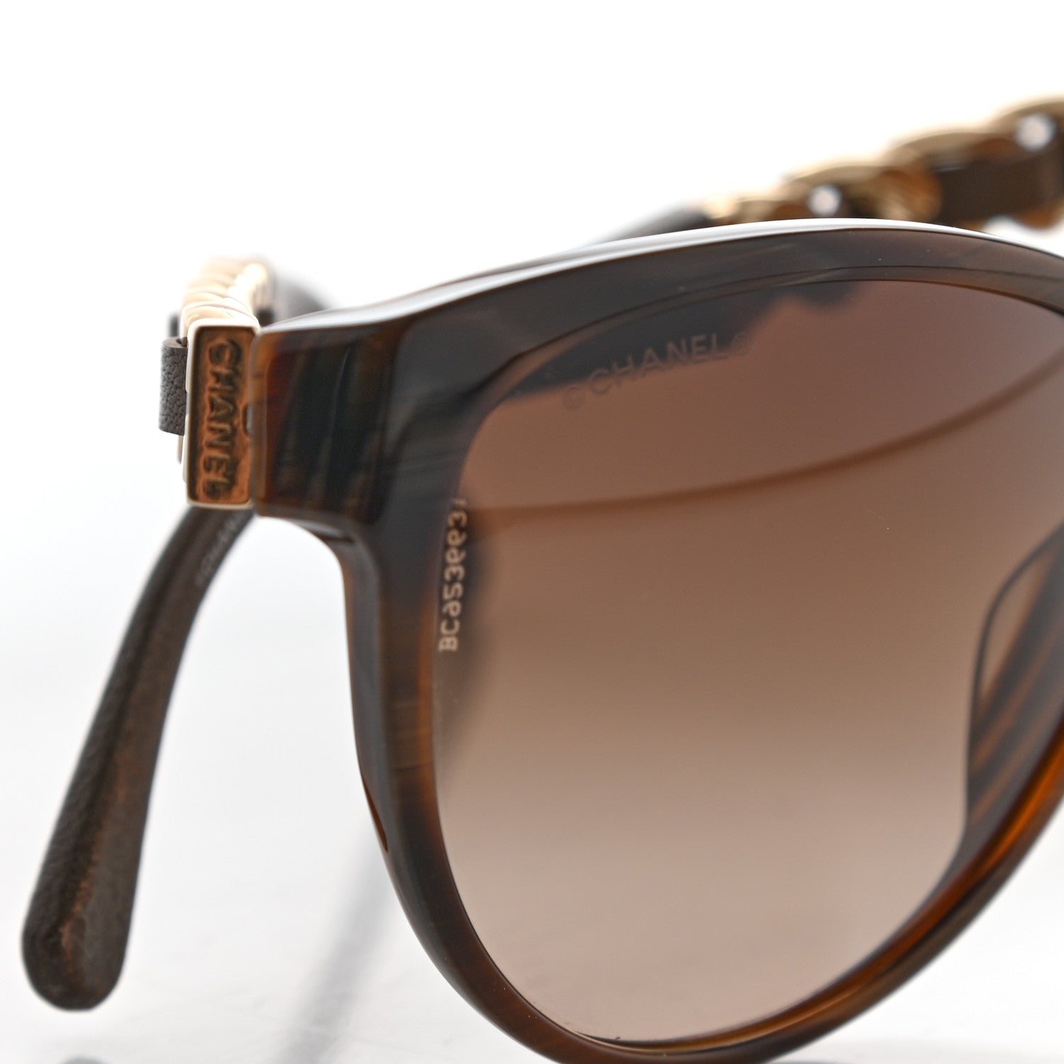Chanel Acetate CC Chain Sunglasses 5215Q Tortoise Brown 5 of 8