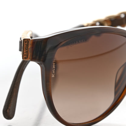 Chanel Acetate CC Chain Sunglasses 5215Q Tortoise Brown 5 of 8