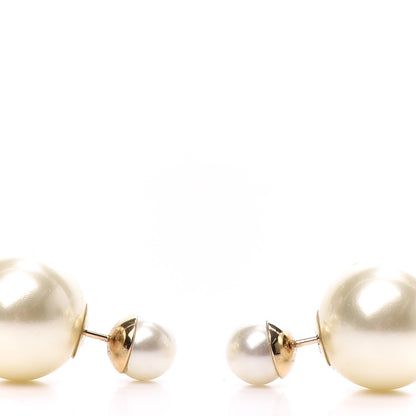 Christian Dior Pearl Mise En Dior Tribal Earrings 3 of 5