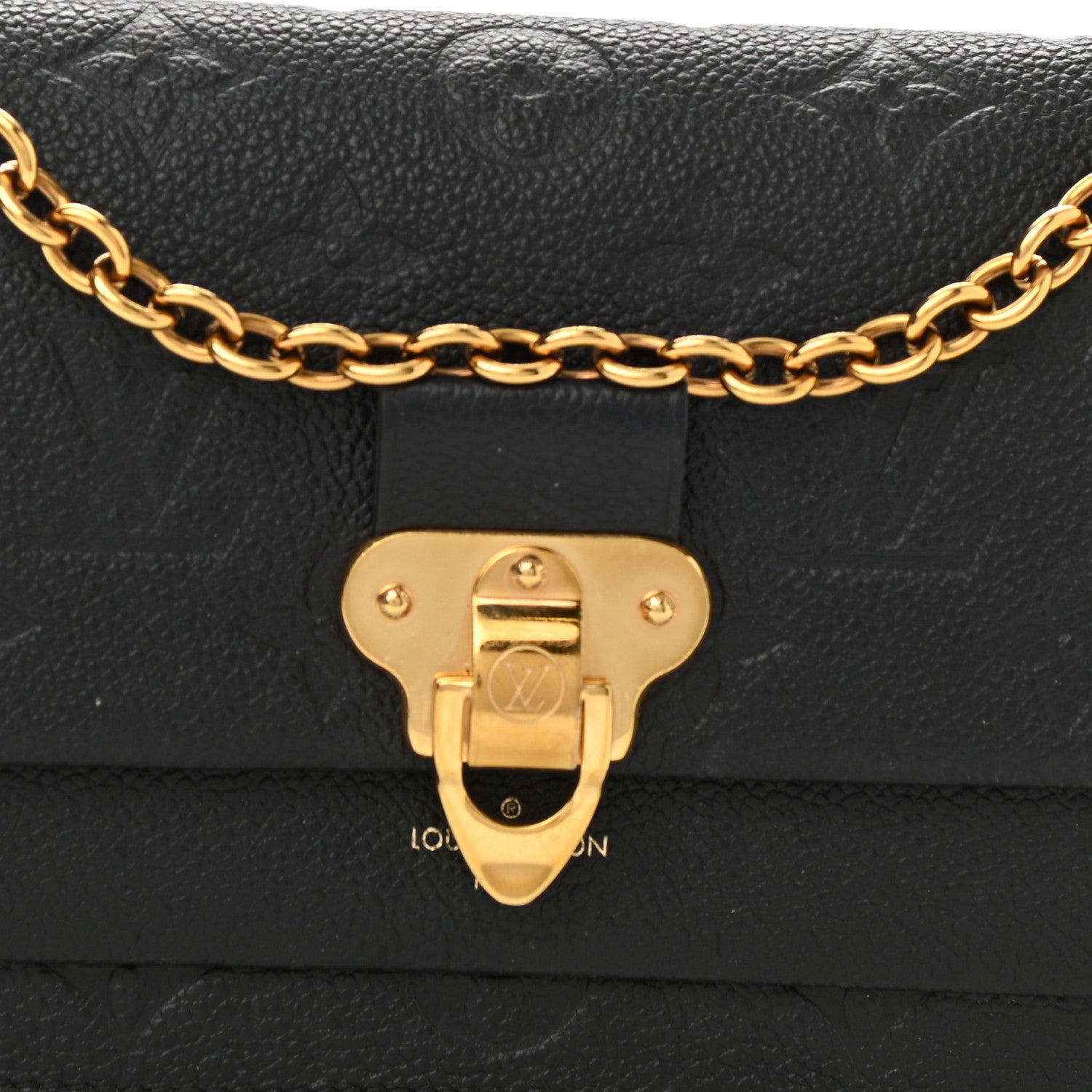 Louis Vuitton Empreinte Vavin Chain Wallet Black 8 of 10