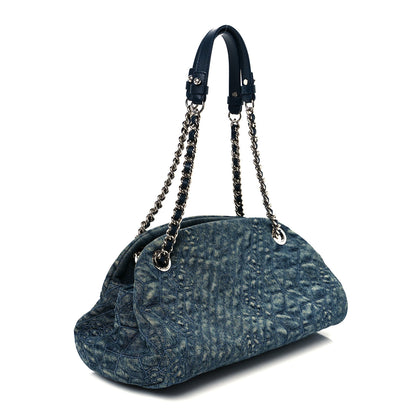Chanel Denim Camellia Embroidered Just Mademoiselle 3 of 11
