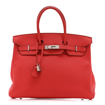 Hermes Togo BIRKIN 35 Rouge Pivoine 1 of 10