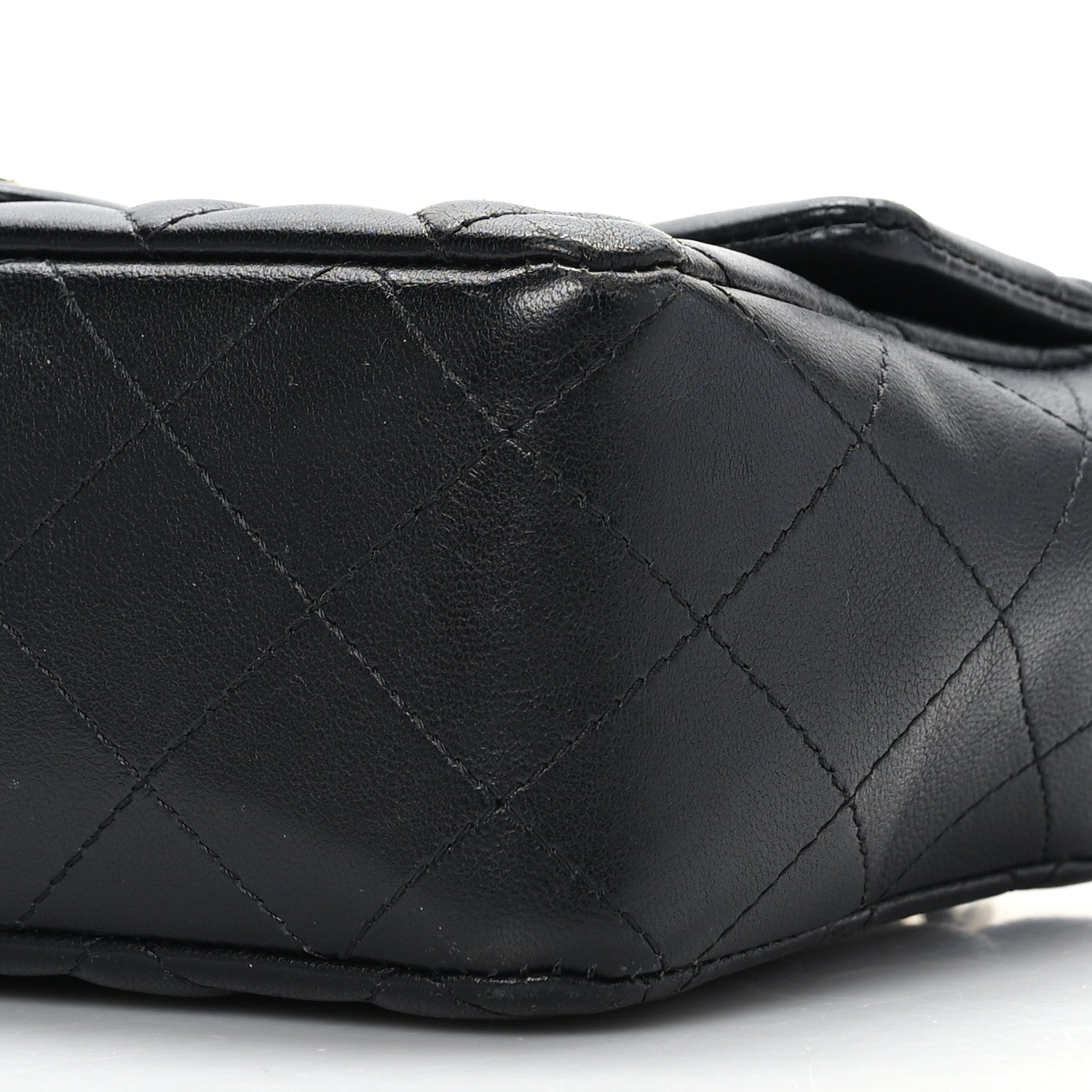 Chanel Lambskin Quilted Mini Rectangular Flap Black 9 of 9