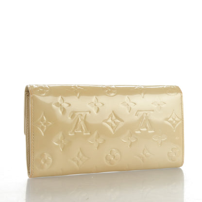 Louis Vuitton Vernis Sarah Wallet Blanc Corail 5 of 23