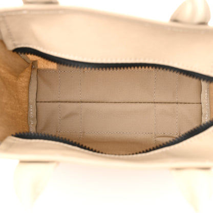 Marc Jacobs Cotton Canvas Colorblock Small The Traveler Tote Bag Beige Multicolor 5 of 10